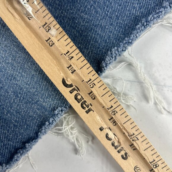 VTG Wrangler Shorts Men's 30* Blue Faded Cut Off Denim Jorts Talon Zipper Tag 32 - Picture 9 of 16